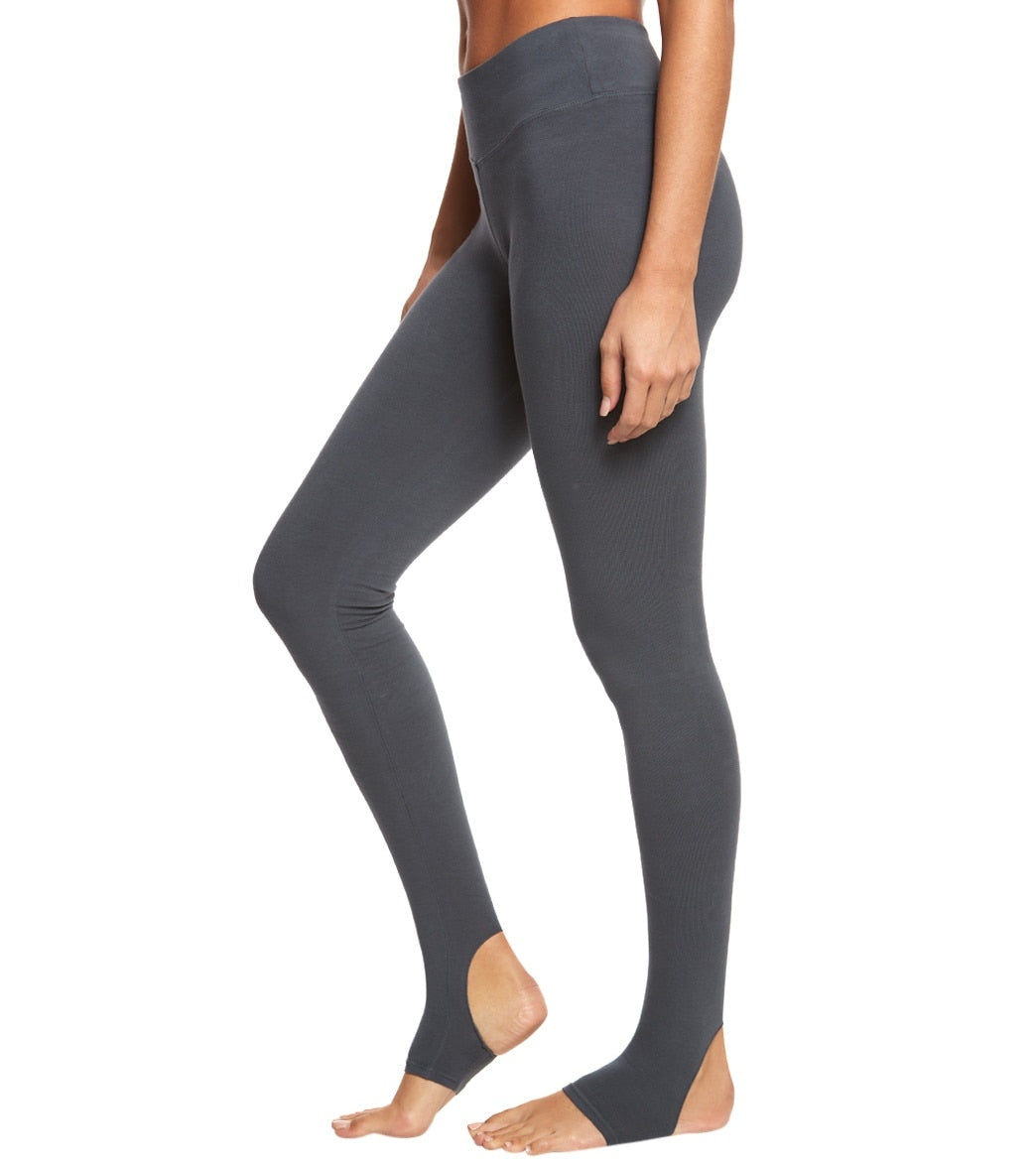 Hard Tail Flat Waist Cotton Stirrup Legging