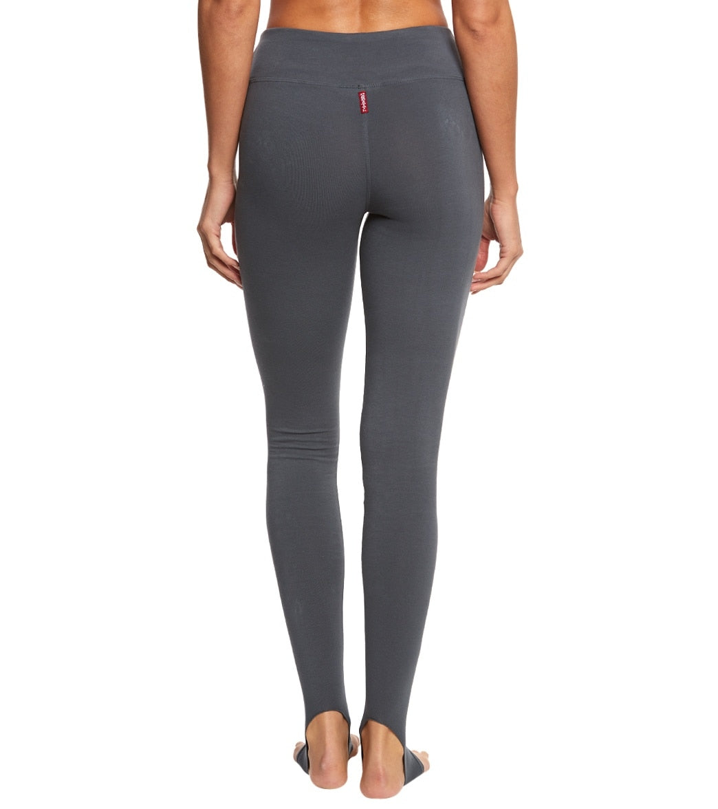 Hard Tail Flat Waist Cotton Stirrup Legging
