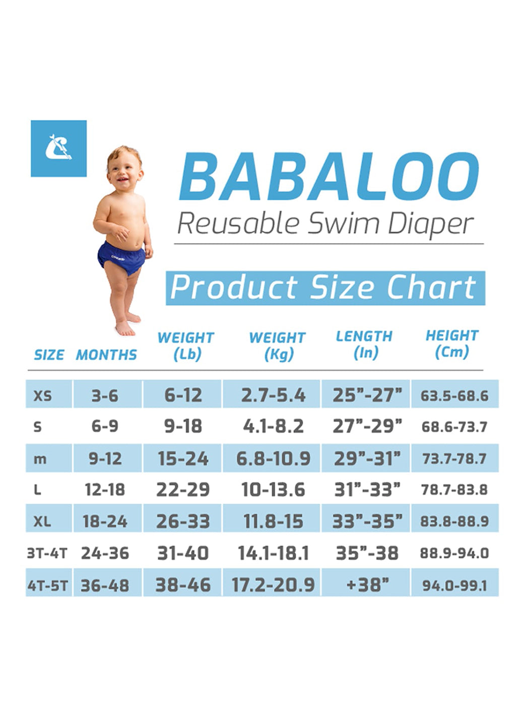 Cressi Reusable Swim Diaper (Baby, Toddler)