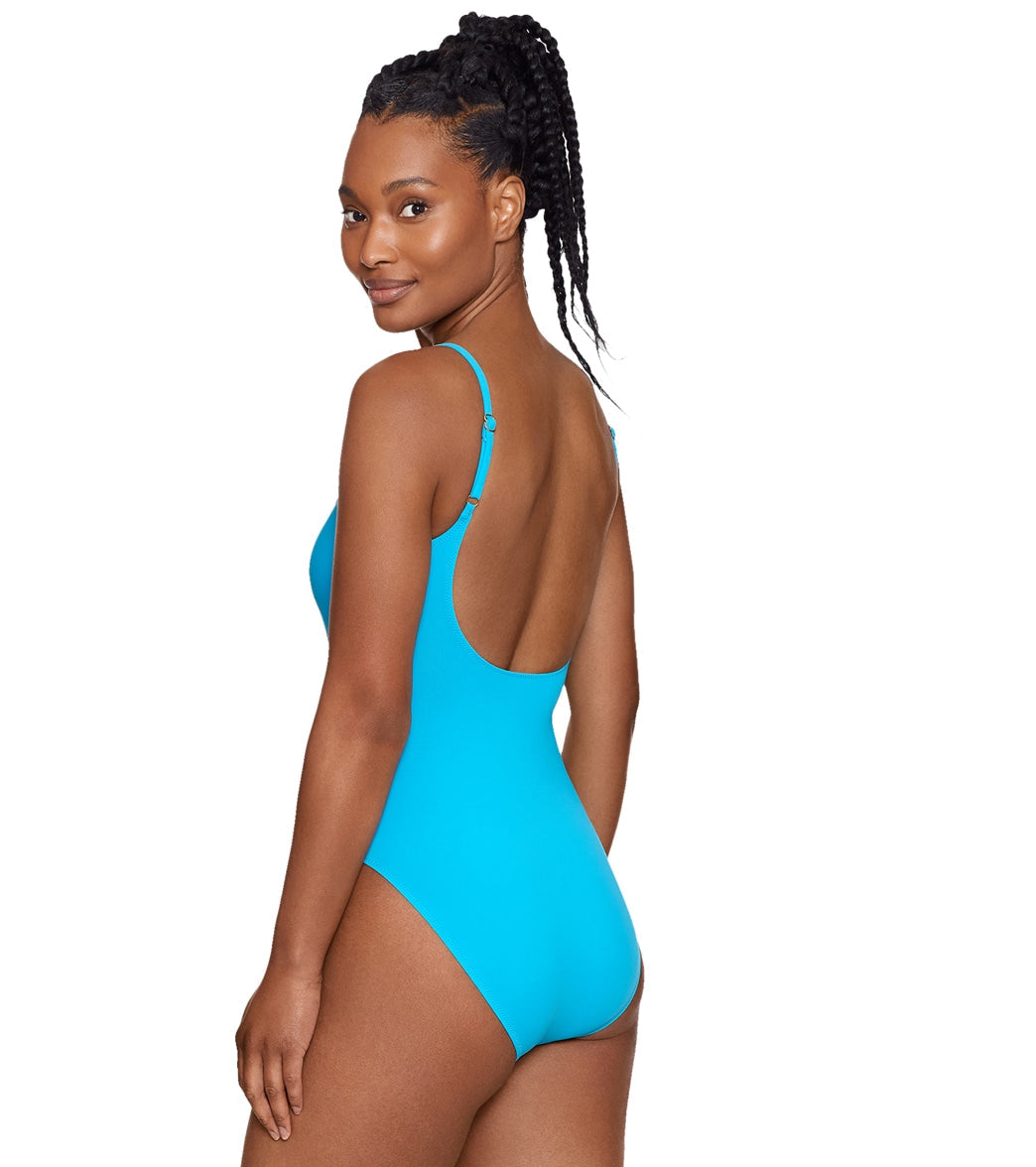 Polo Ralph Lauren Women's Logo Icons Kennedy One Piece Swimsuit