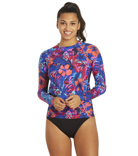 EQ Swimwear Women's Tahitian Floral Rash Guard