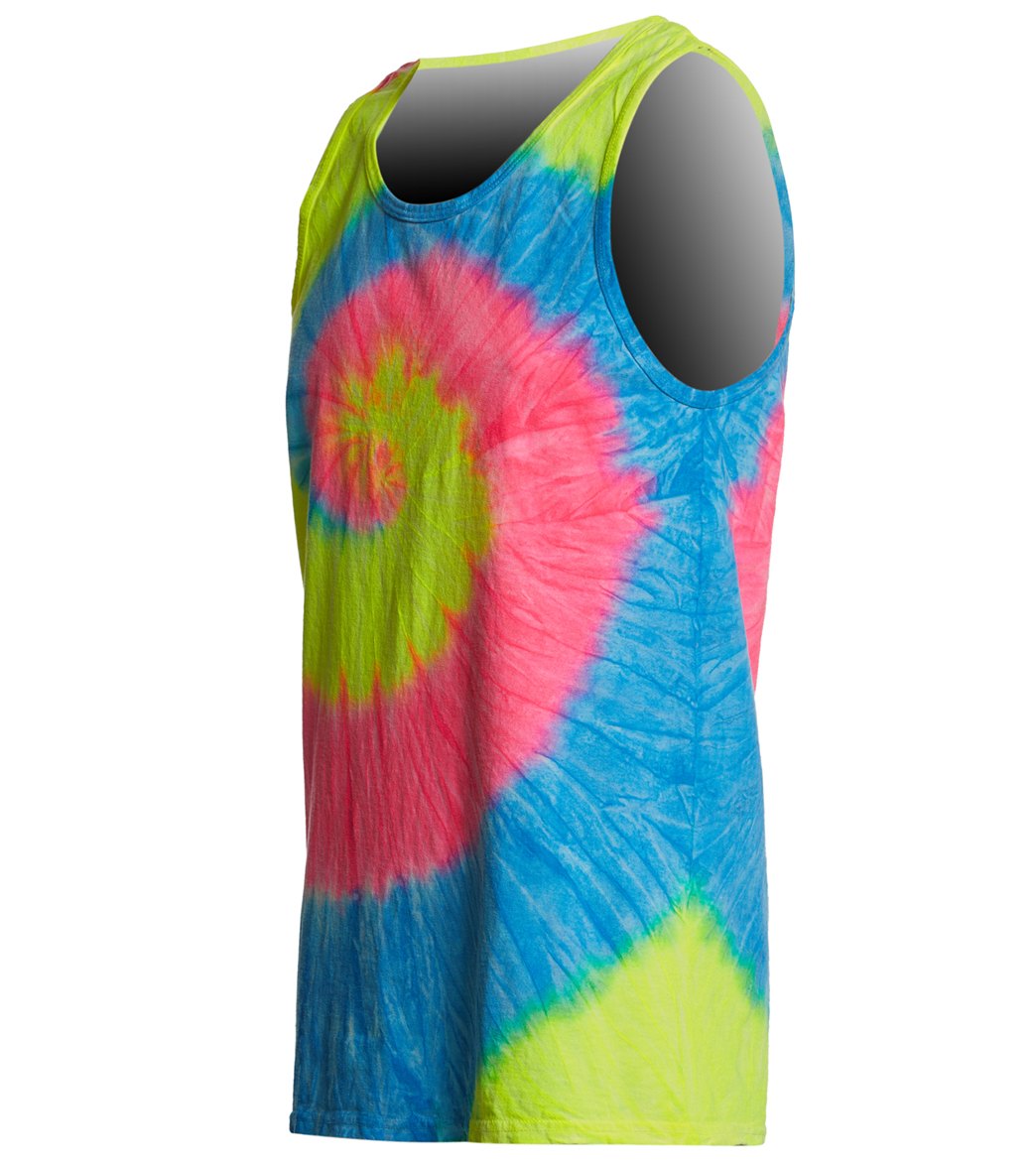 SwimOutlet Unisex Tie-Dye Tank Top