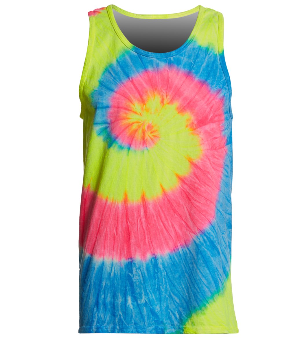 SwimOutlet Unisex Tie-Dye Tank Top