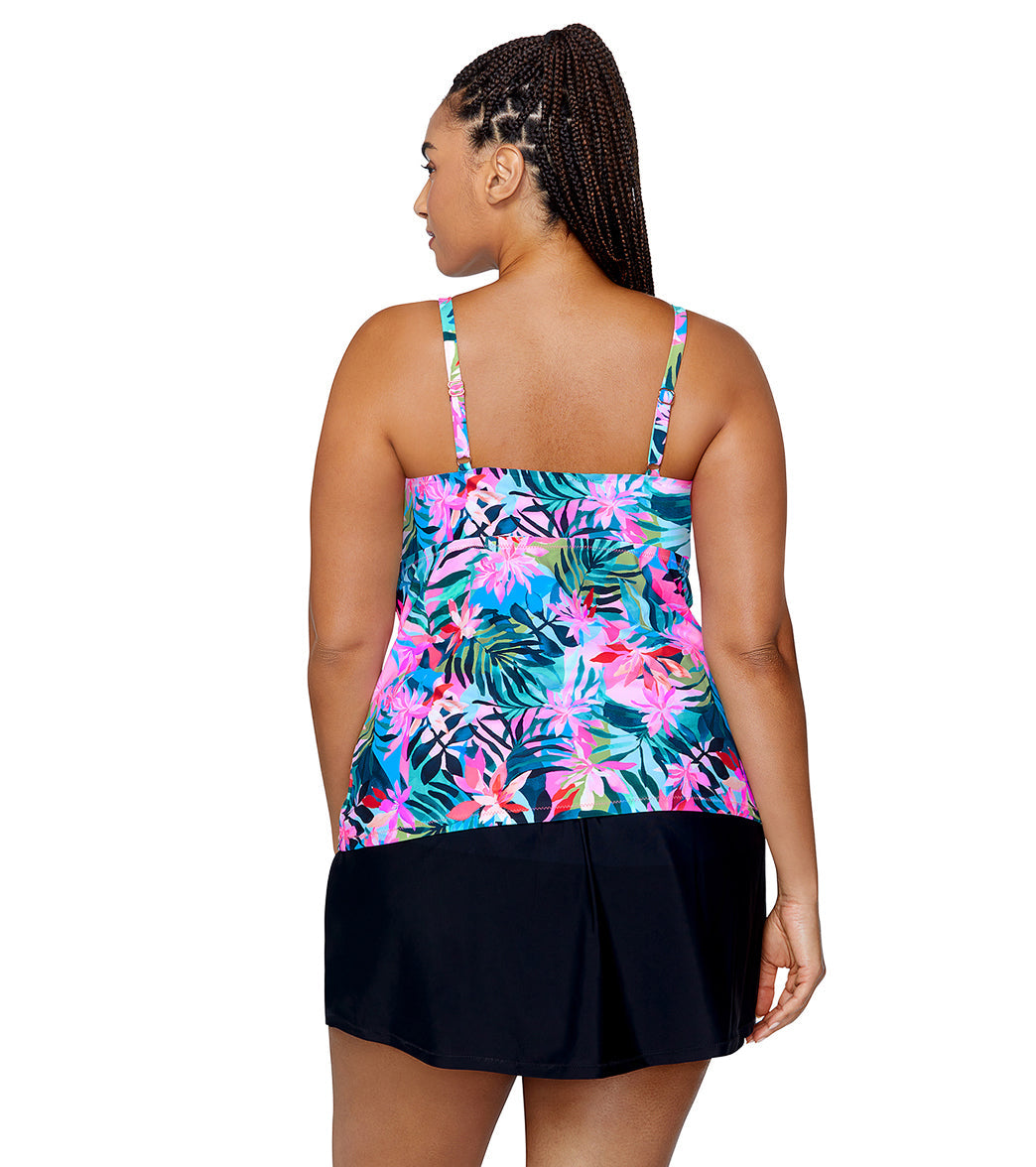 Raisins Women's Playa Sombra Aries Plus Size Tankini Top