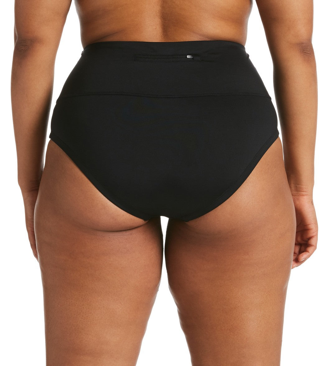 Nike Women's Plus Size Essential High Waist Bikini Bottom