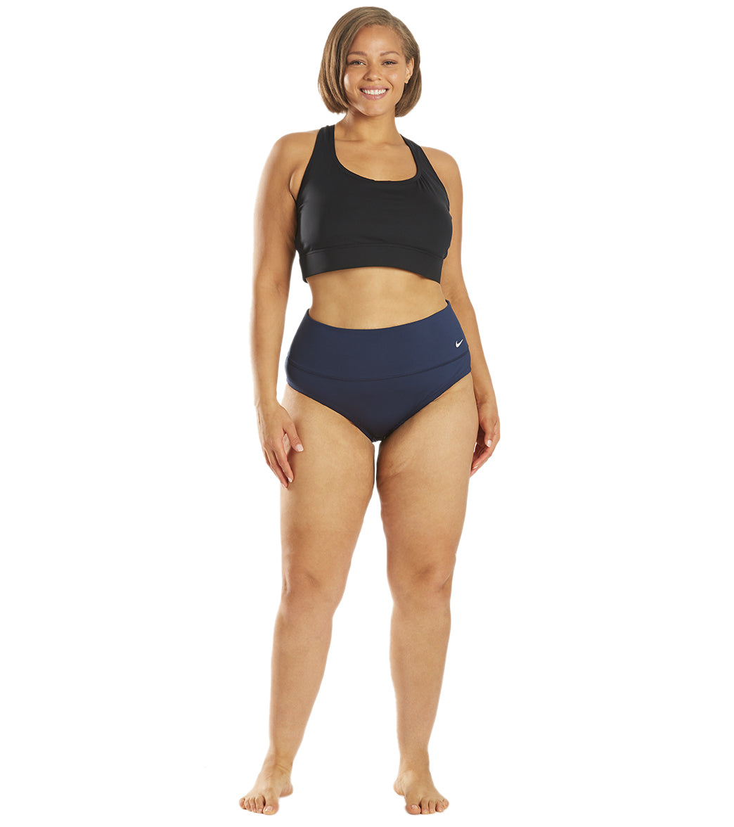 Nike Women's Plus Size Essential High Waist Bikini Bottom