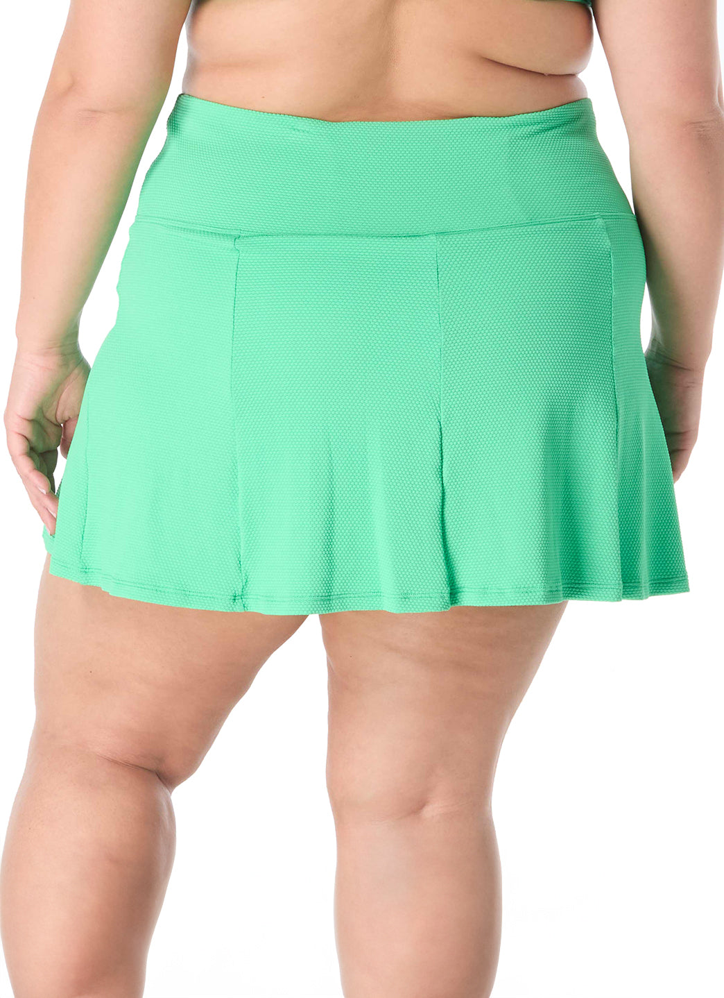 Beach House Women's Plus Size Solid Pique Olivia Princess Seam Swim Skort