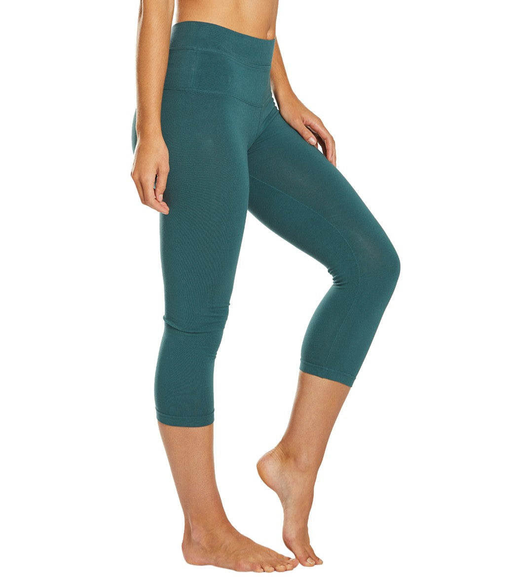 Hard Tail High Rise Cotton Yoga Capris