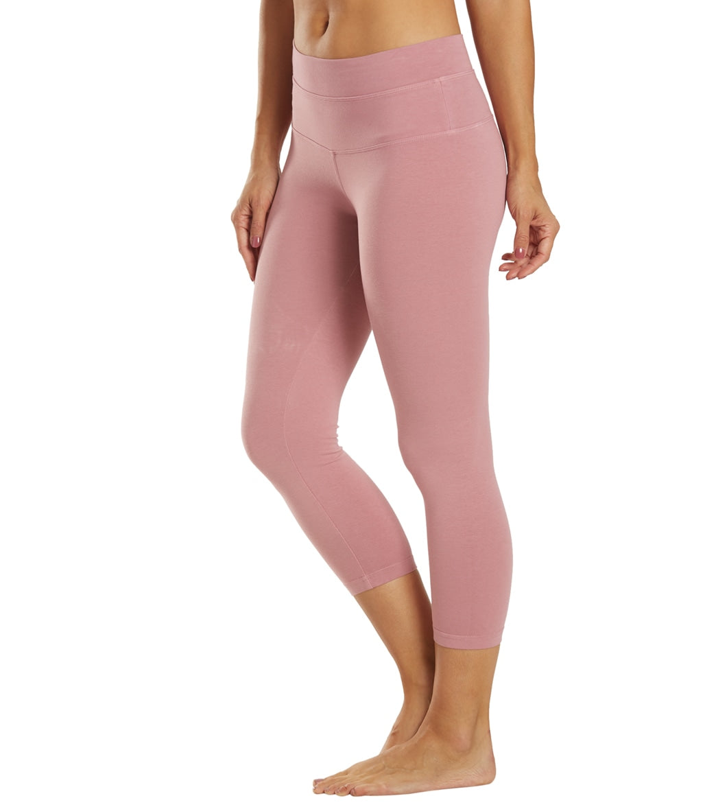 Hard Tail High Rise Cotton Yoga Capris
