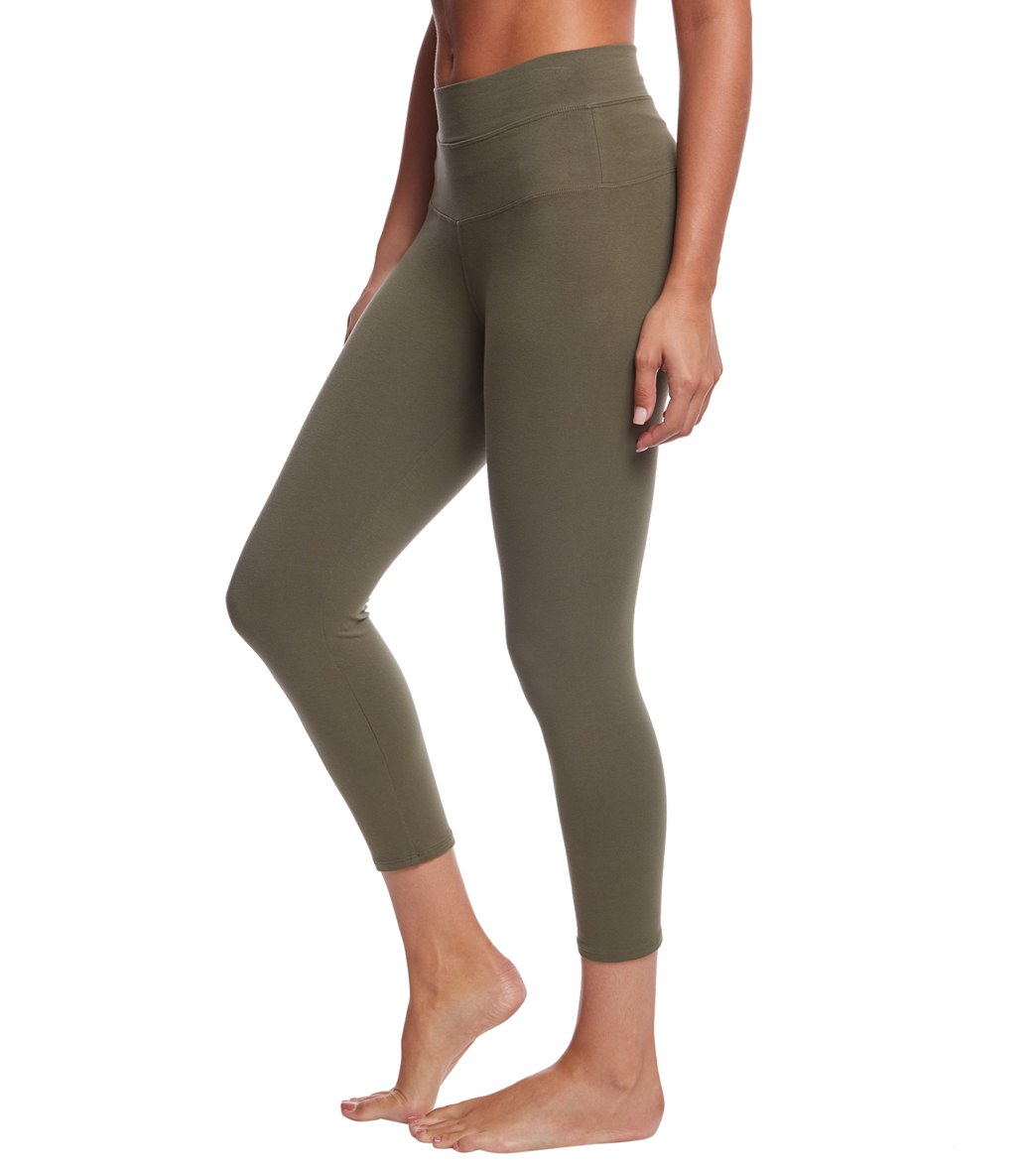 Hard Tail High Rise Cotton Yoga Capris