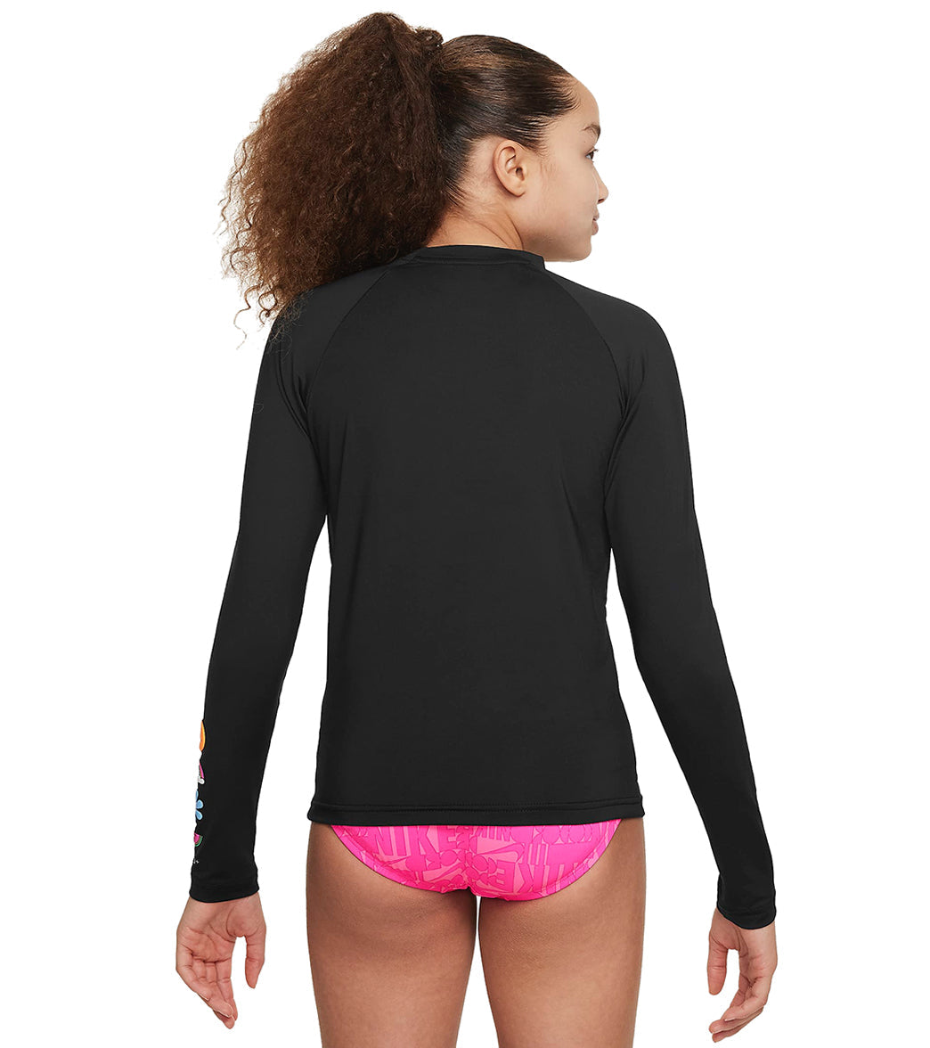 Nike Girls' Charms Long Sleeve Hydroguard (Big Kid)