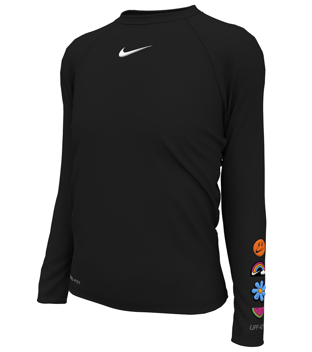 Nike Girls' Charms Long Sleeve Hydroguard (Big Kid)