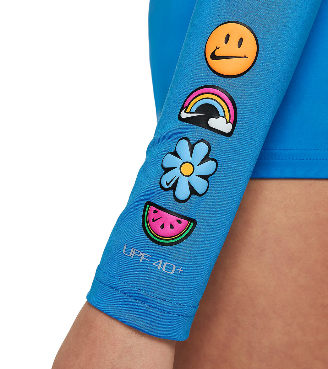 Nike Girls' Charms Long Sleeve Hydroguard (Big Kid)