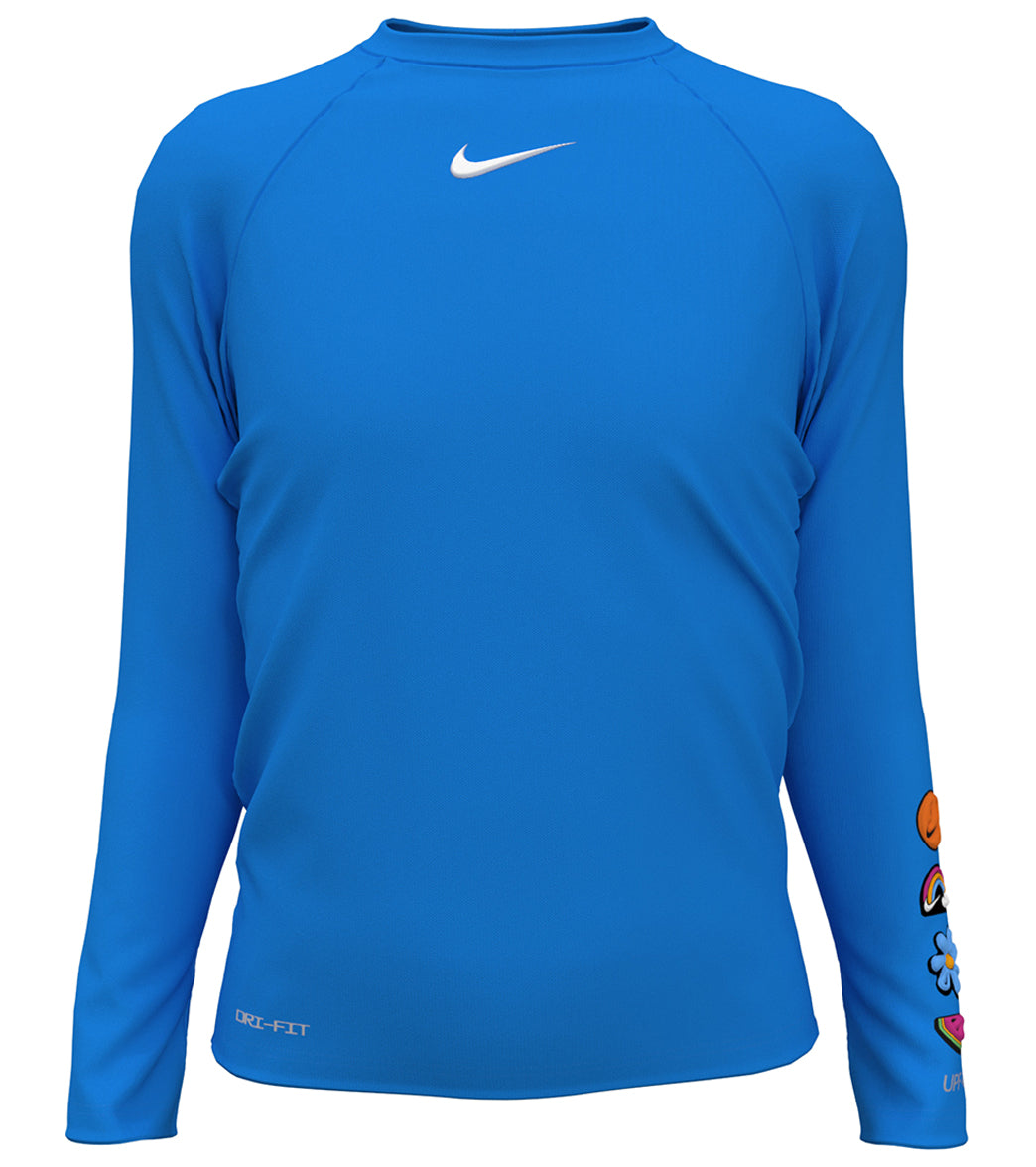 Nike Girls' Charms Long Sleeve Hydroguard (Big Kid)