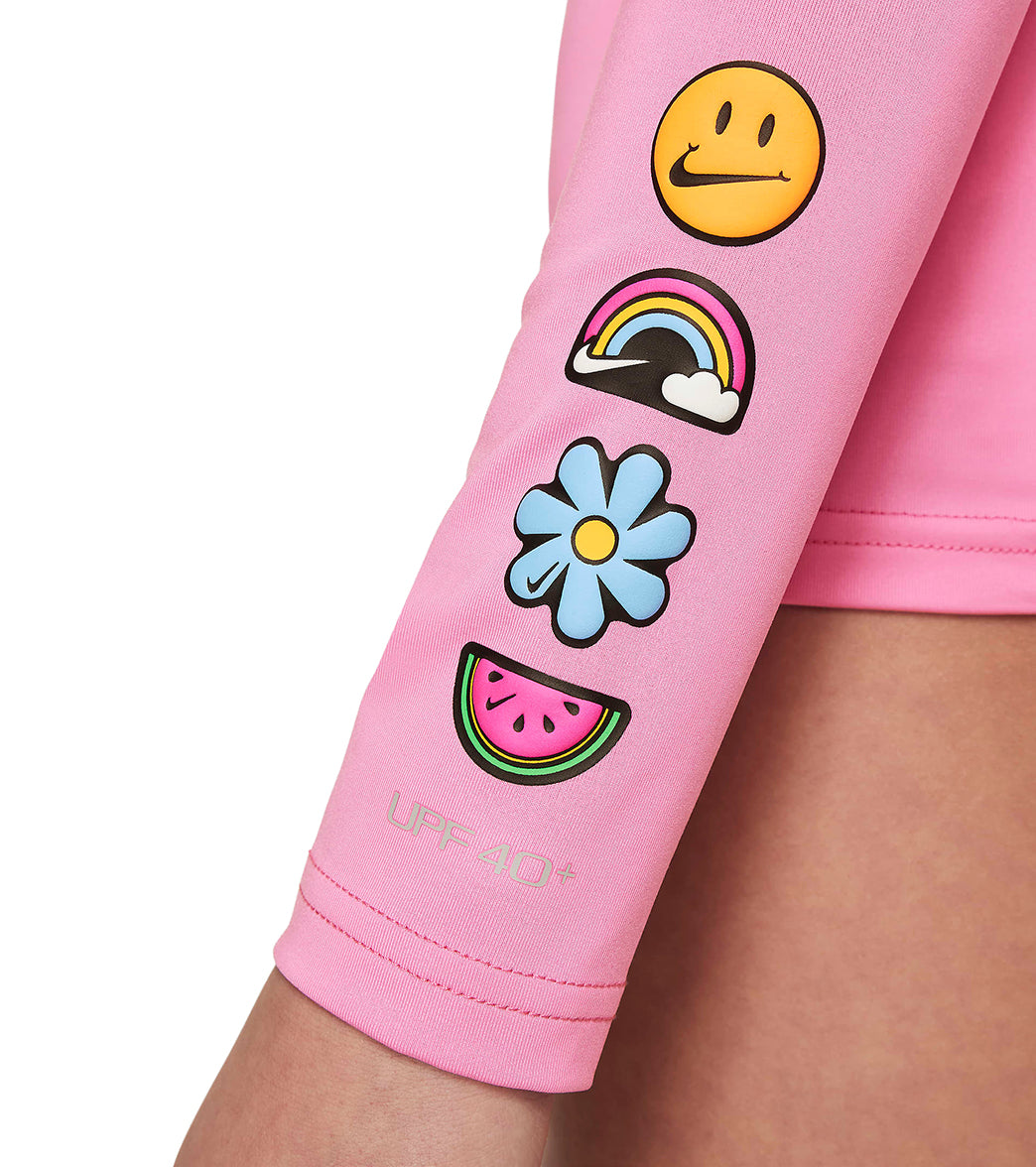 Nike Girls' Charms Long Sleeve Hydroguard (Big Kid)