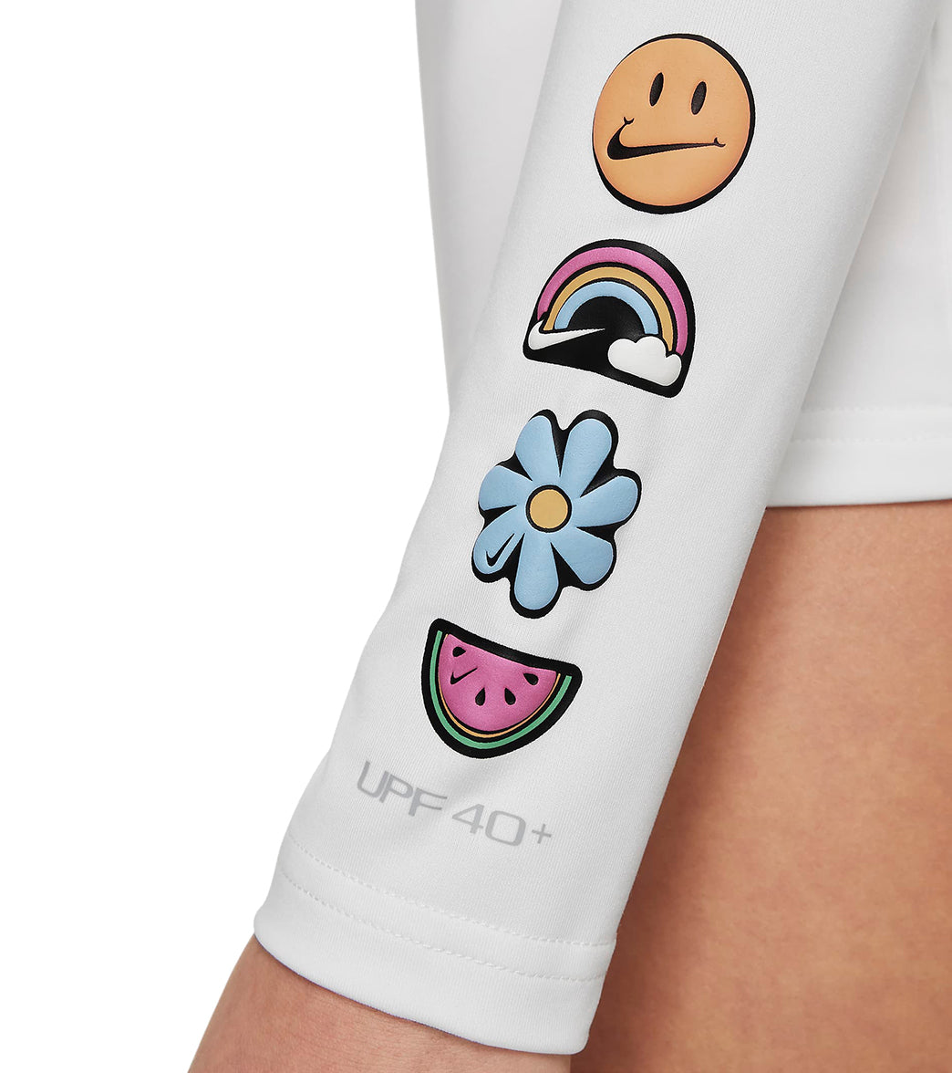 Nike Girls' Charms Long Sleeve Hydroguard (Big Kid)