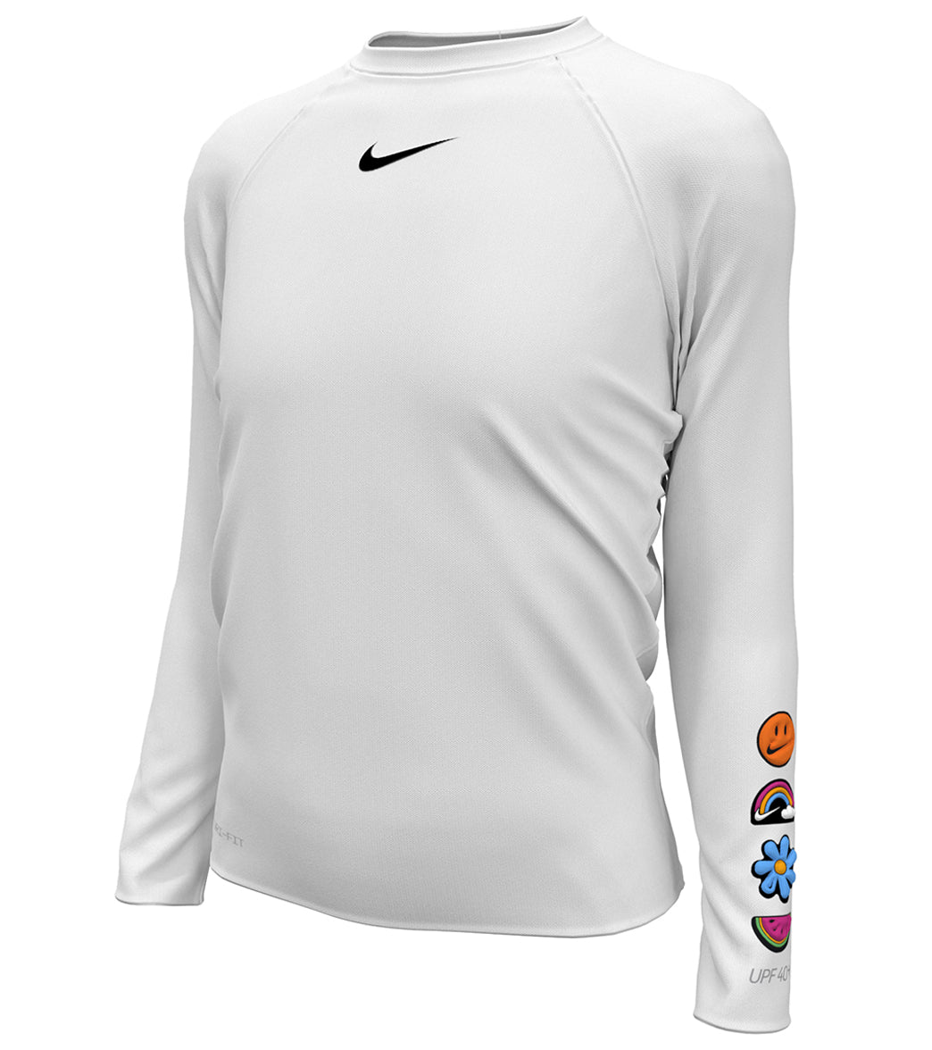 Nike Girls' Charms Long Sleeve Hydroguard (Big Kid)