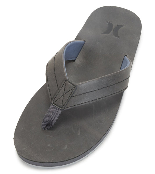 Hurley Men's One And Only Leather Flip Flops