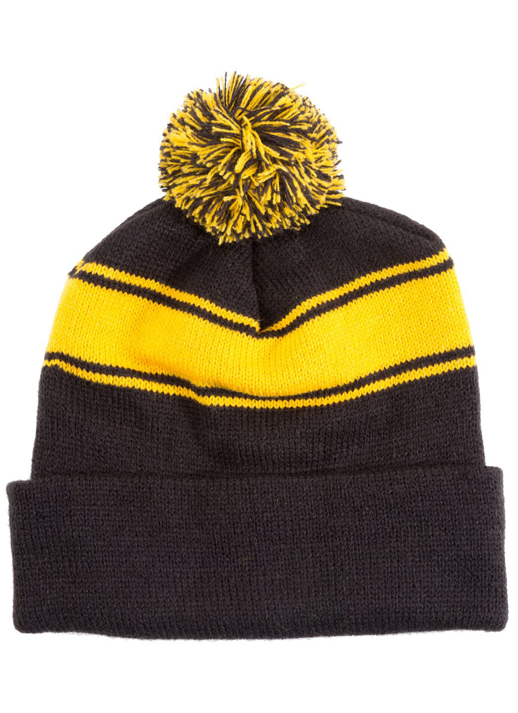 SwimOutlet Stripe Pom Pom Beanie