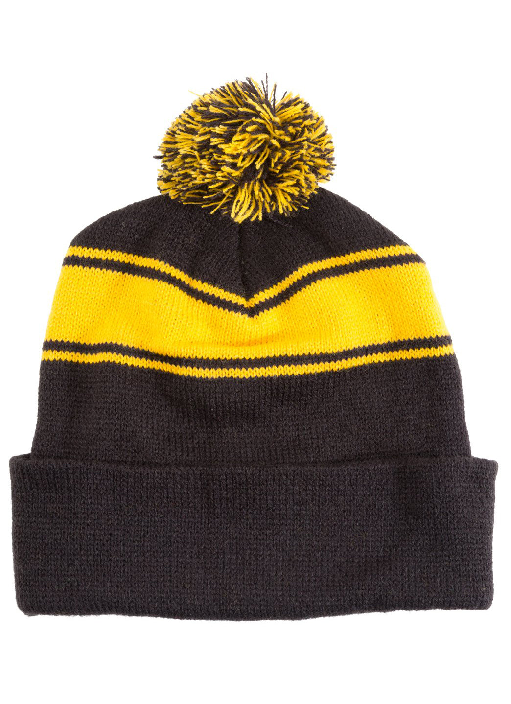 SwimOutlet Stripe Pom Pom Beanie