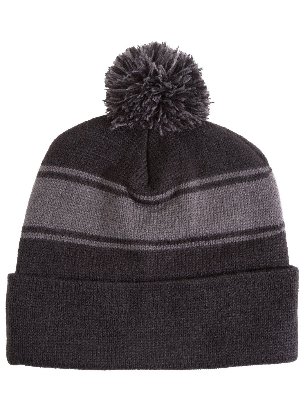 SwimOutlet Stripe Pom Pom Beanie