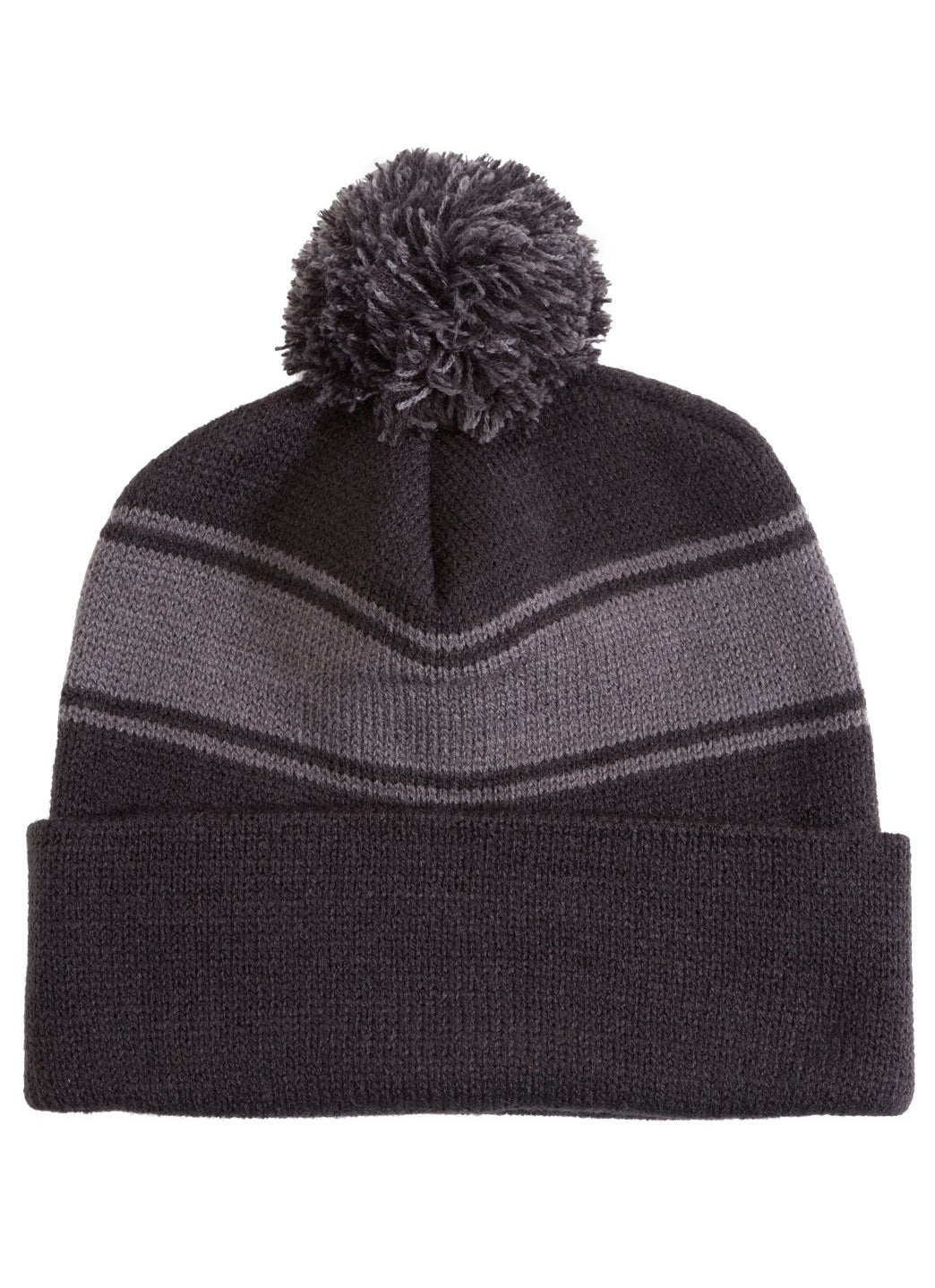 SwimOutlet Stripe Pom Pom Beanie