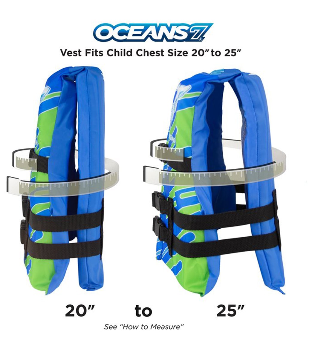Aqua Leisure Kids' USCGA 3 Buckle Personal Flotation Device (30-50 lbs.)