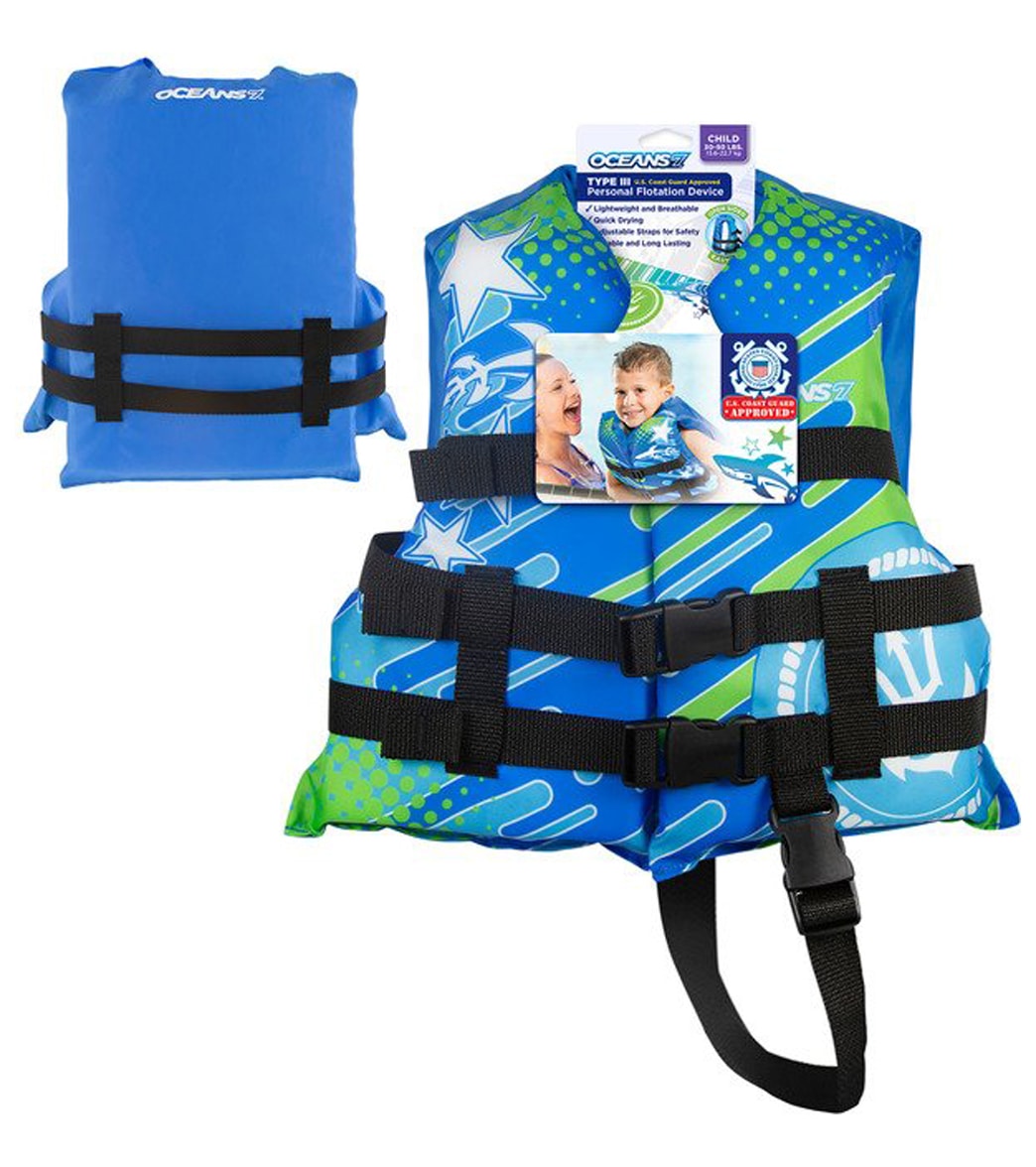 Aqua Leisure Kids' USCGA 3 Buckle Personal Flotation Device (30-50 lbs.)
