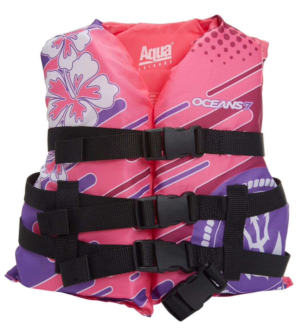 Aqua Leisure Kids' USCGA 3 Buckle Personal Flotation Device (30-50 lbs.)
