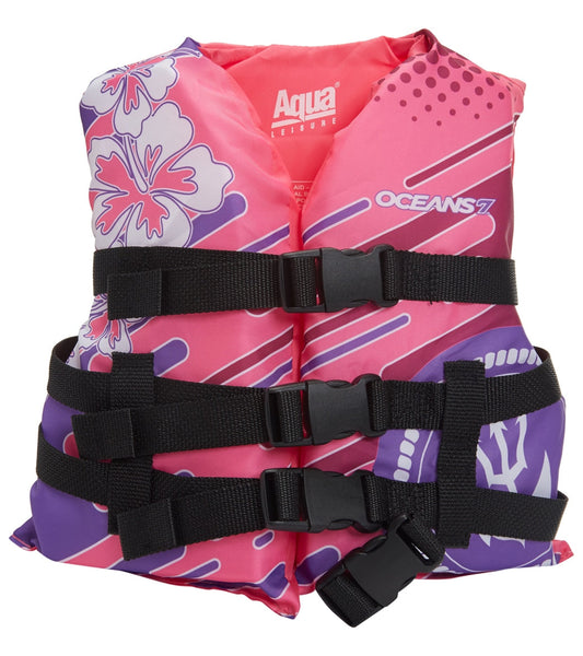 Aqua Leisure Kids' USCGA 3 Buckle Personal Flotation Device (30-50 lbs.)