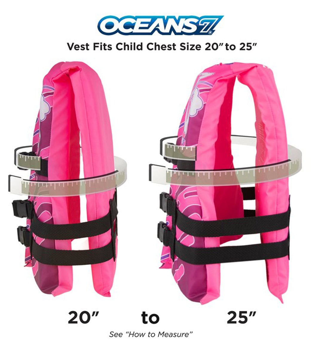 Aqua Leisure Kids' USCGA 3 Buckle Personal Flotation Device (30-50 lbs.)