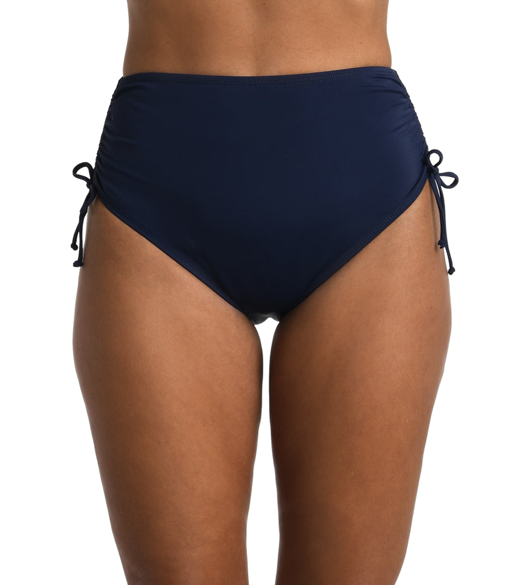 Maxine Women's Solid Adjustable Ties Full Bikini Bottom