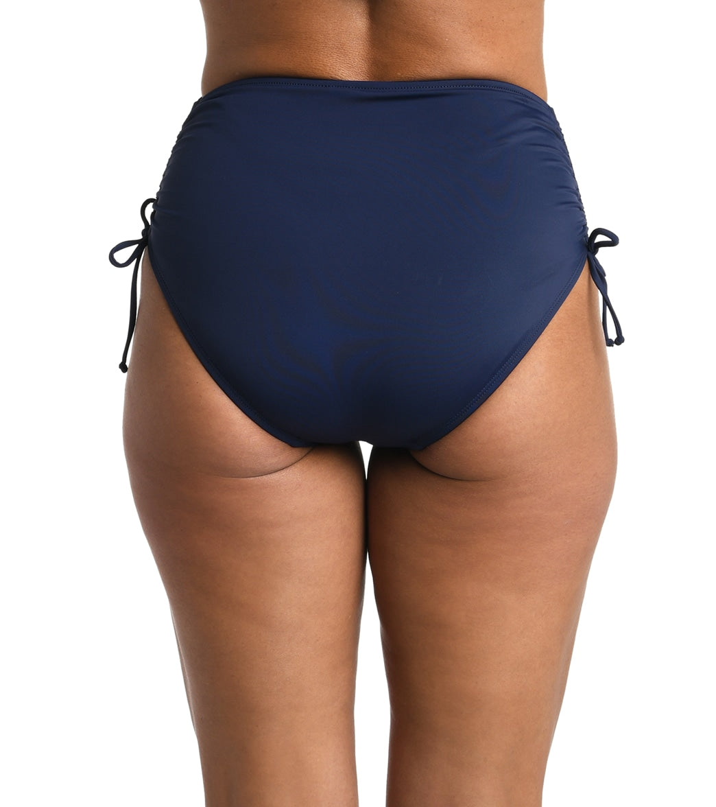 Maxine Women's Solid Adjustable Ties Full Bikini Bottom