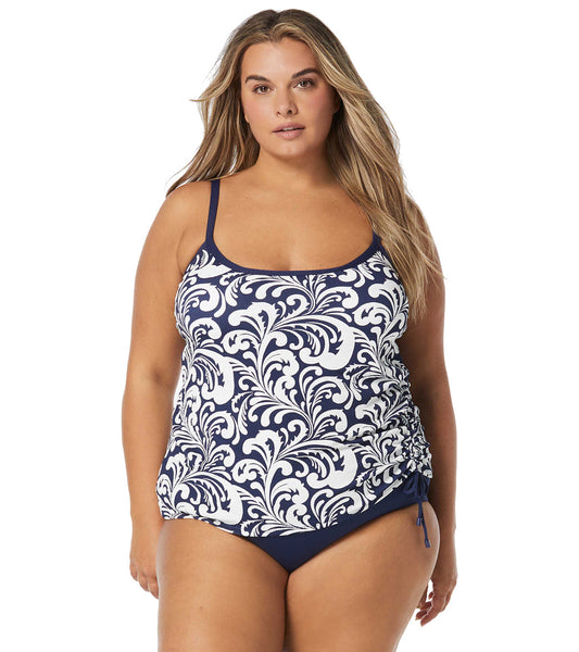 Beach House Womens's Plus Size Sea Spray Bridget  Tankini Top