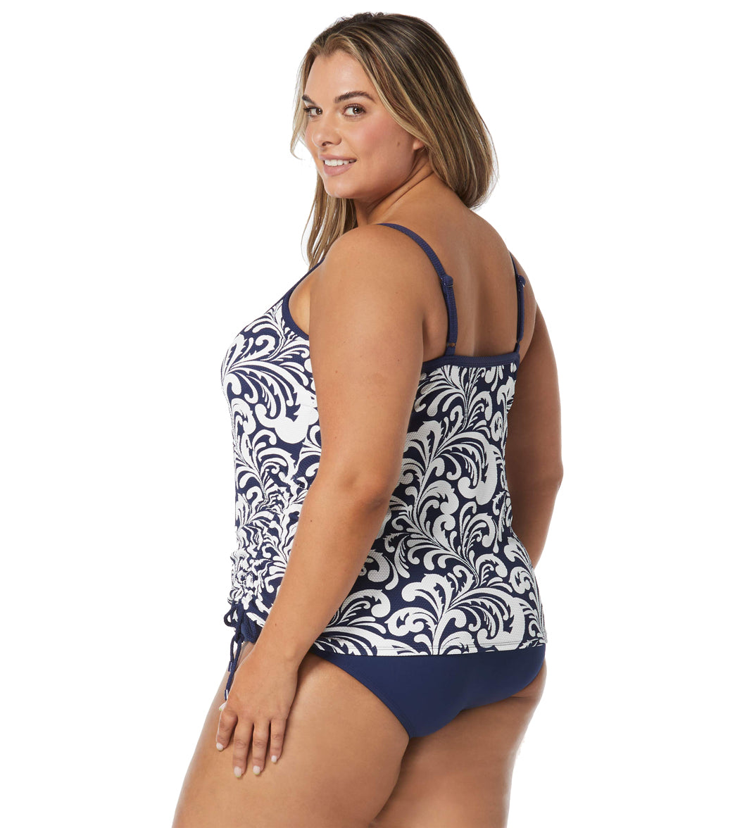 Beach House Womens's Plus Size Sea Spray Bridget  Tankini Top