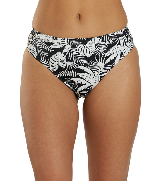 JOLYN Women's Nora Tropicana High Waist Key Hole Back Bikini Bottom