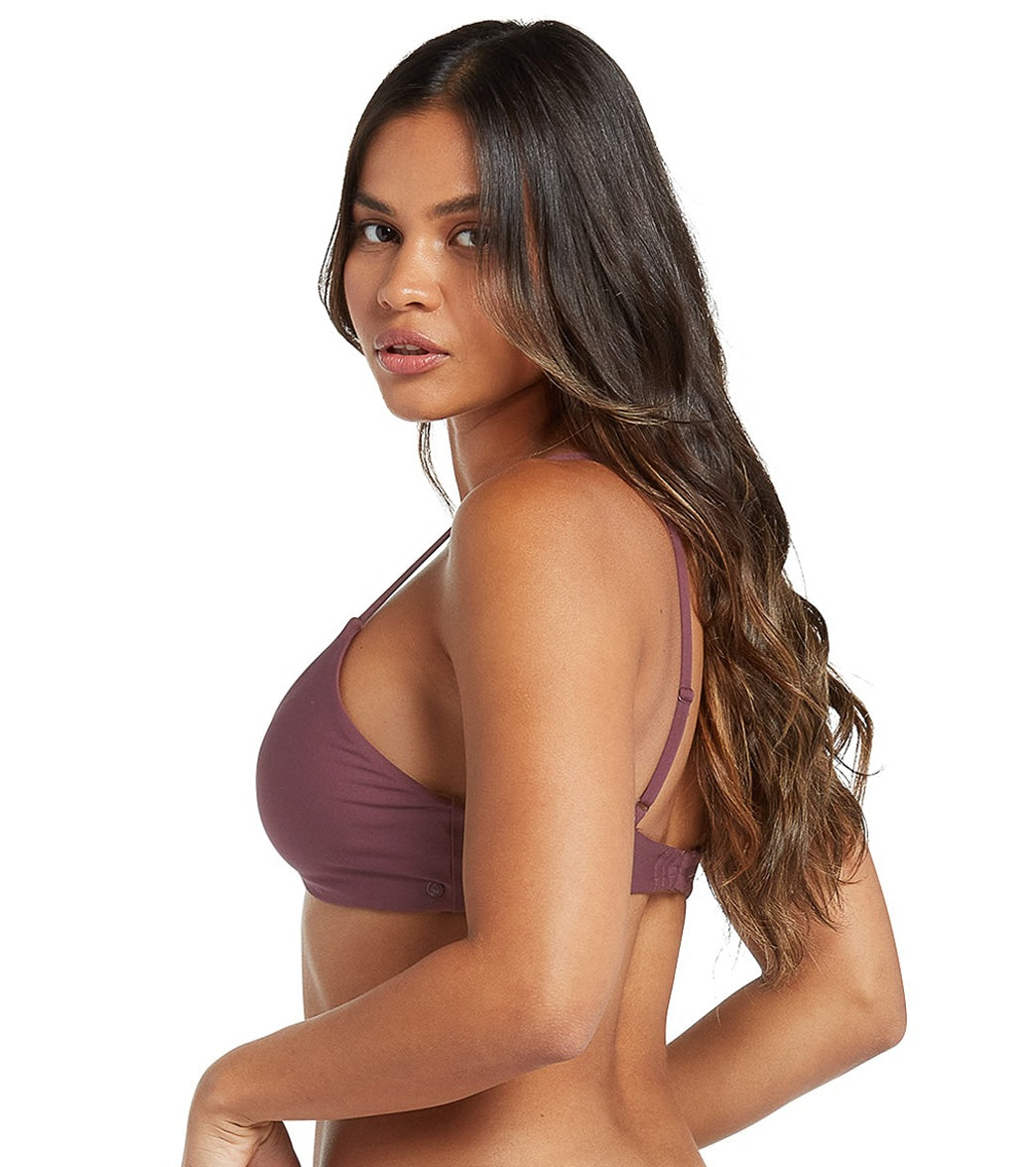 Volcom Women's Simply Seamless V Neck Bikini Top