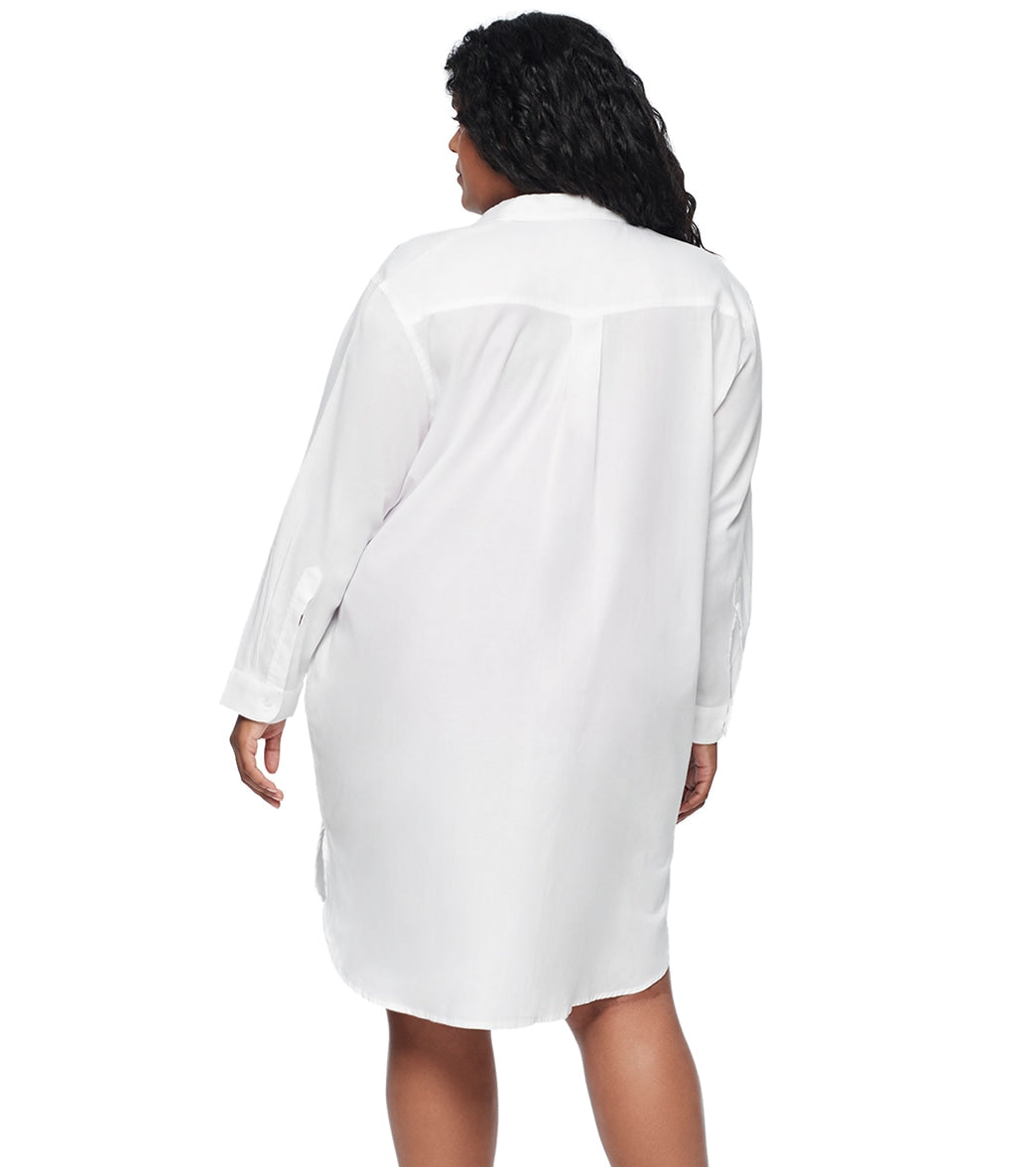 Lauren Ralph Lauren Women's Plus Size Maxi Beach Shirt