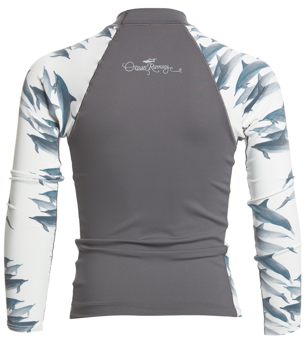 Xcel Girls' Ocean Ramsey Long Sleeve Rashguard