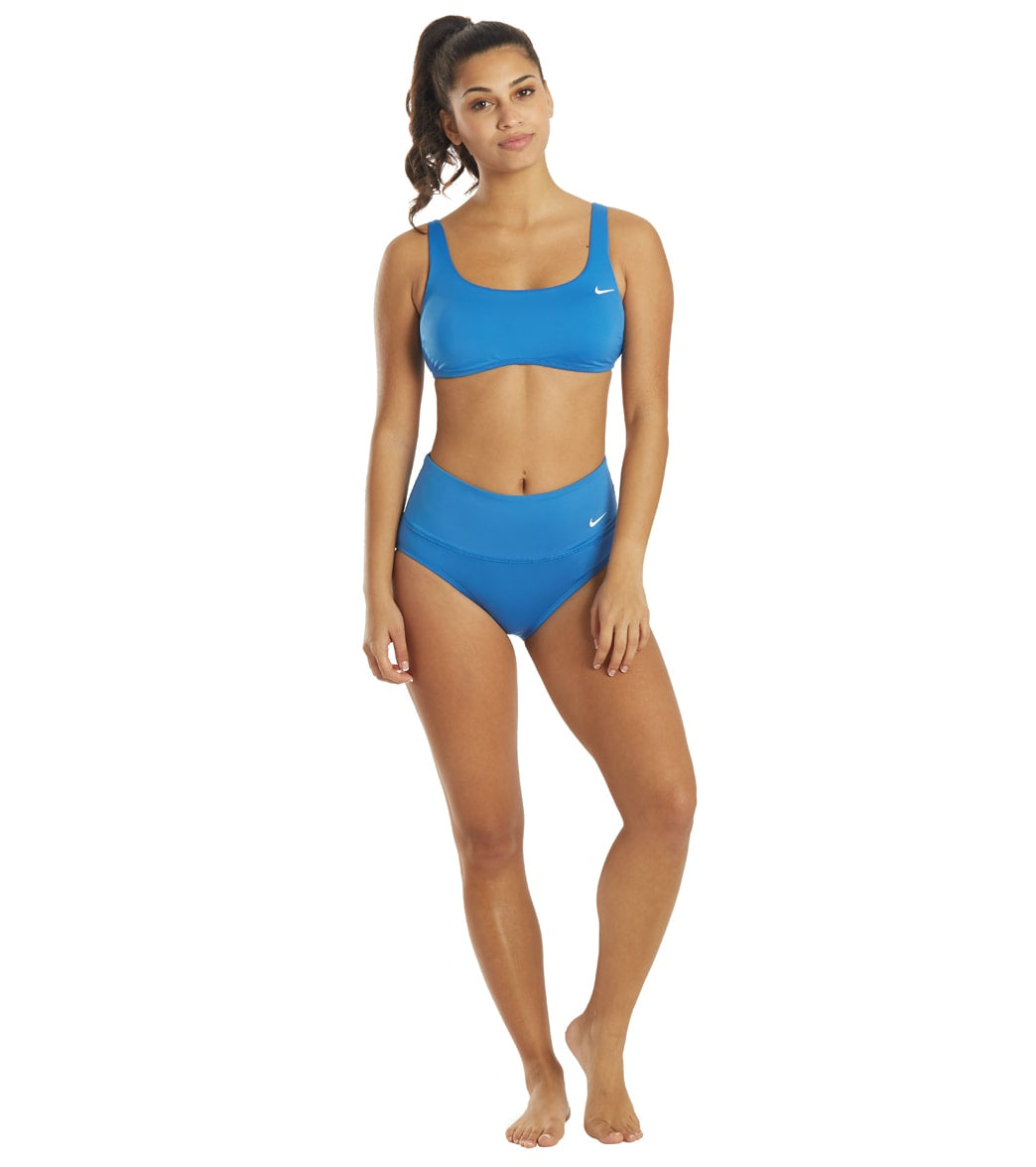 Nike Women's Essential Scoop Neck Bikini Top