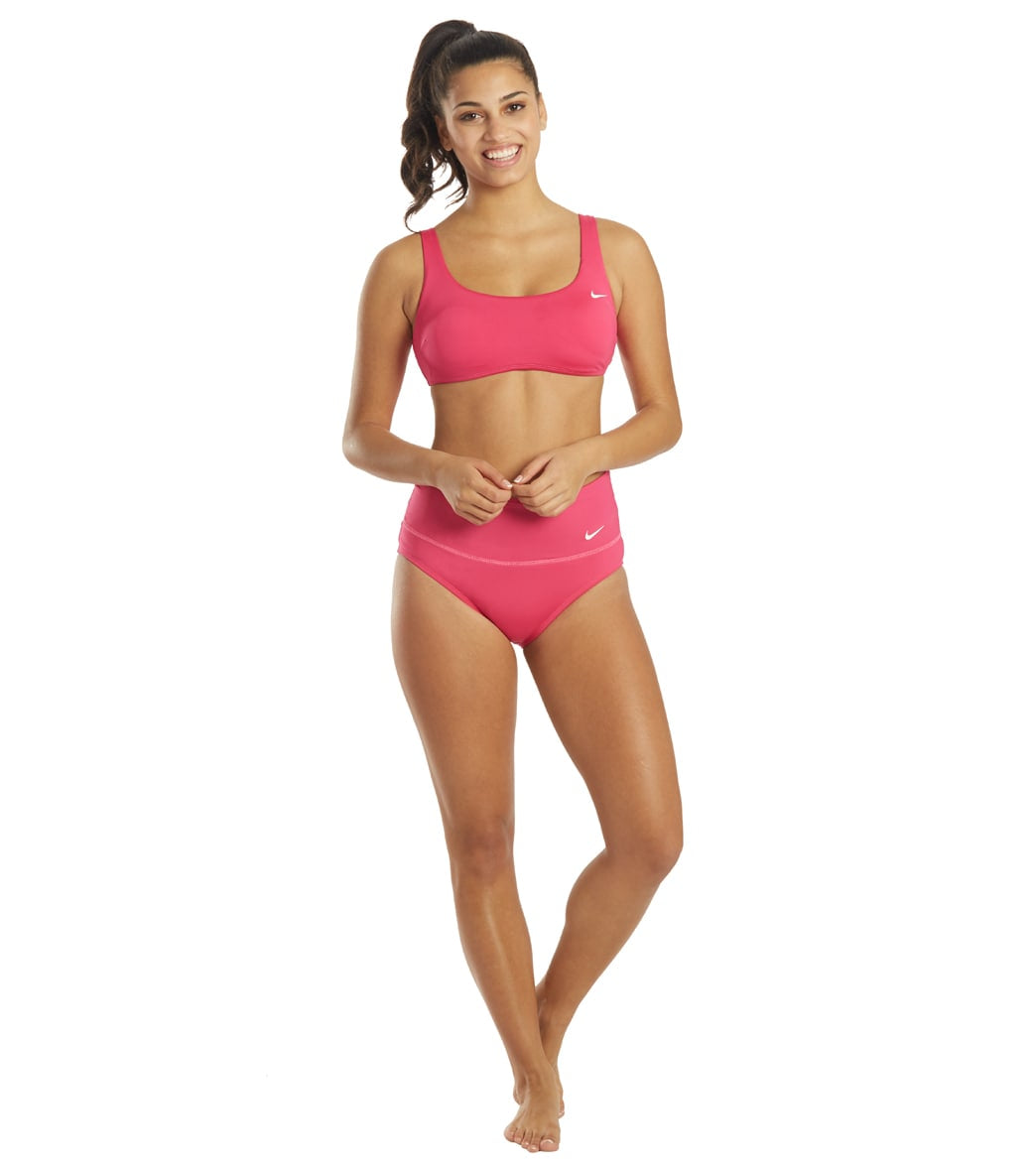 Nike Women's Essential Scoop Neck Bikini Top