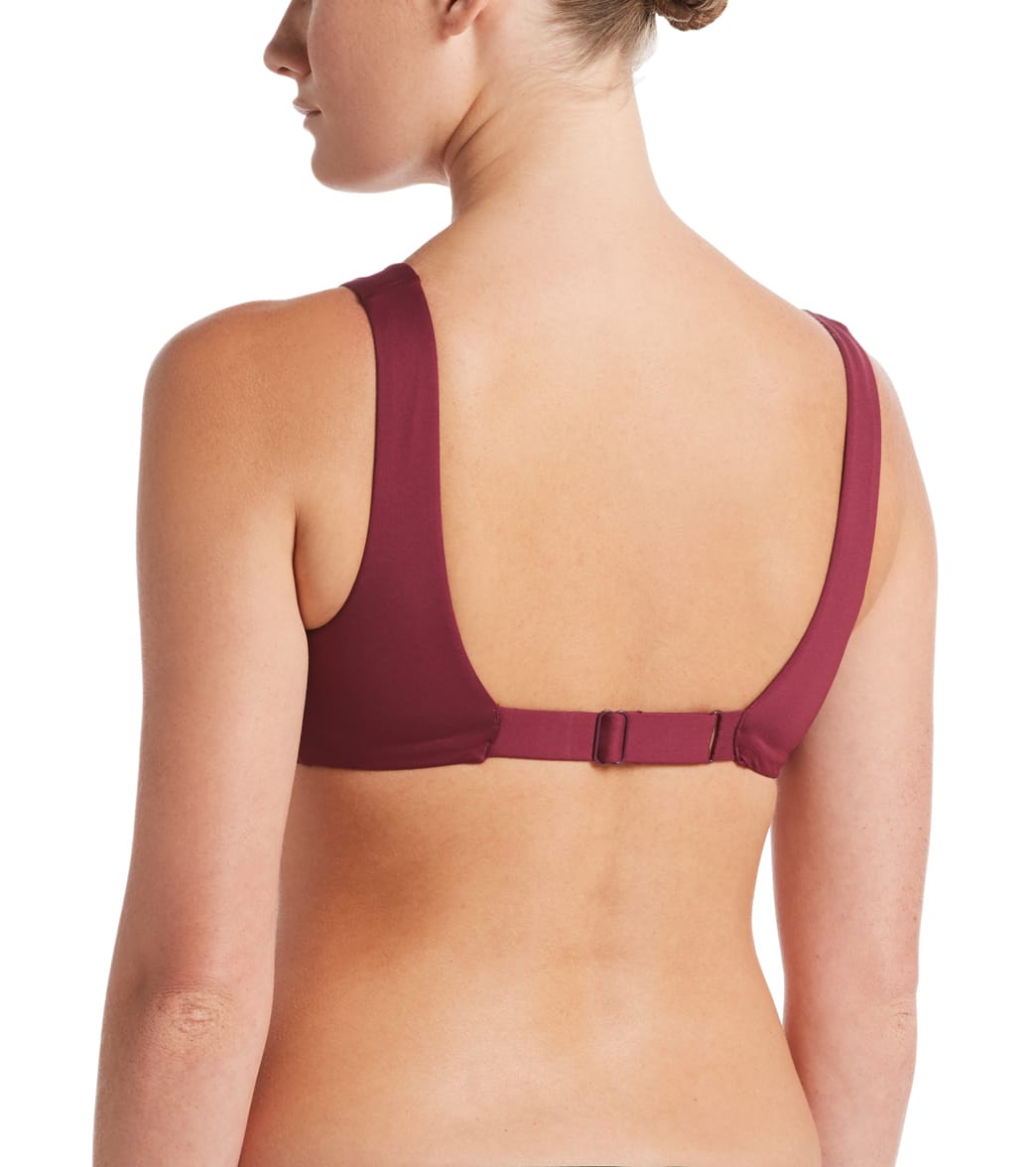 Nike Women's Essential Scoop Neck Bikini Top