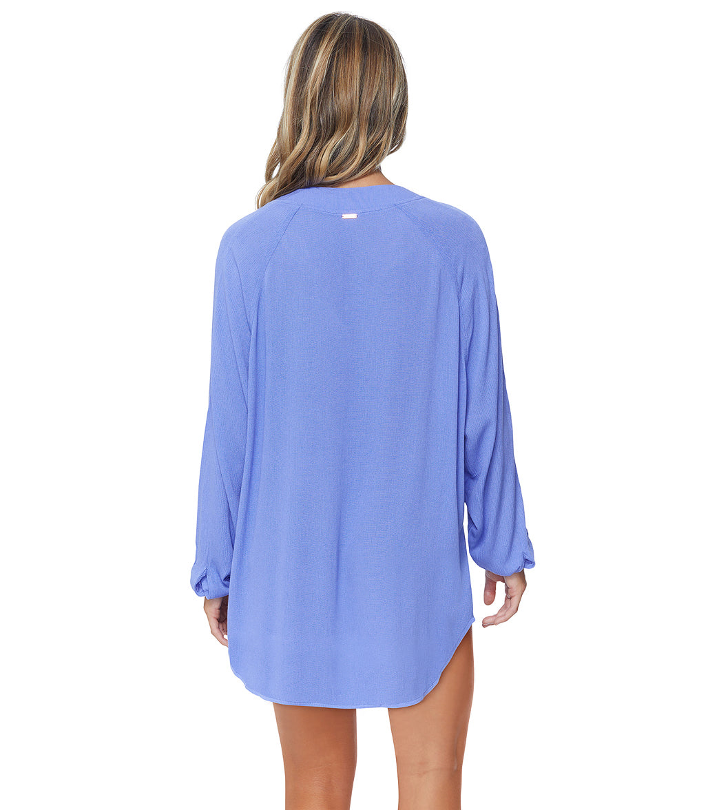 Raisins Women's Belize Beach Cover Up Shirt Dress