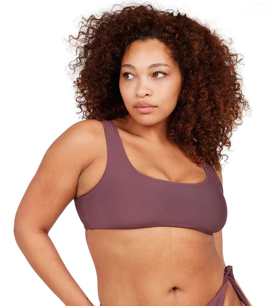 Volcom Women's Plus Size Simply Seamless Scoop Bikini Top