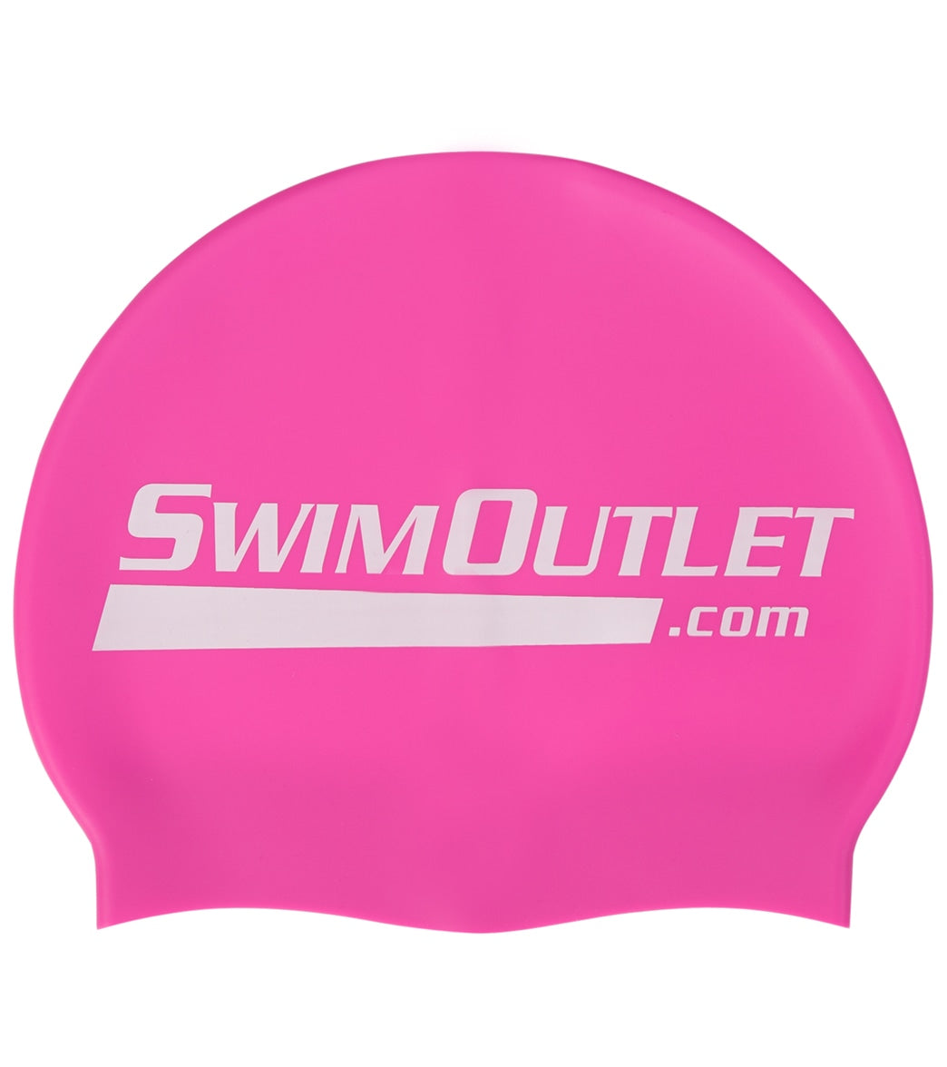 SwimOutlet Swimoutlet.com Silicone Swim Cap
