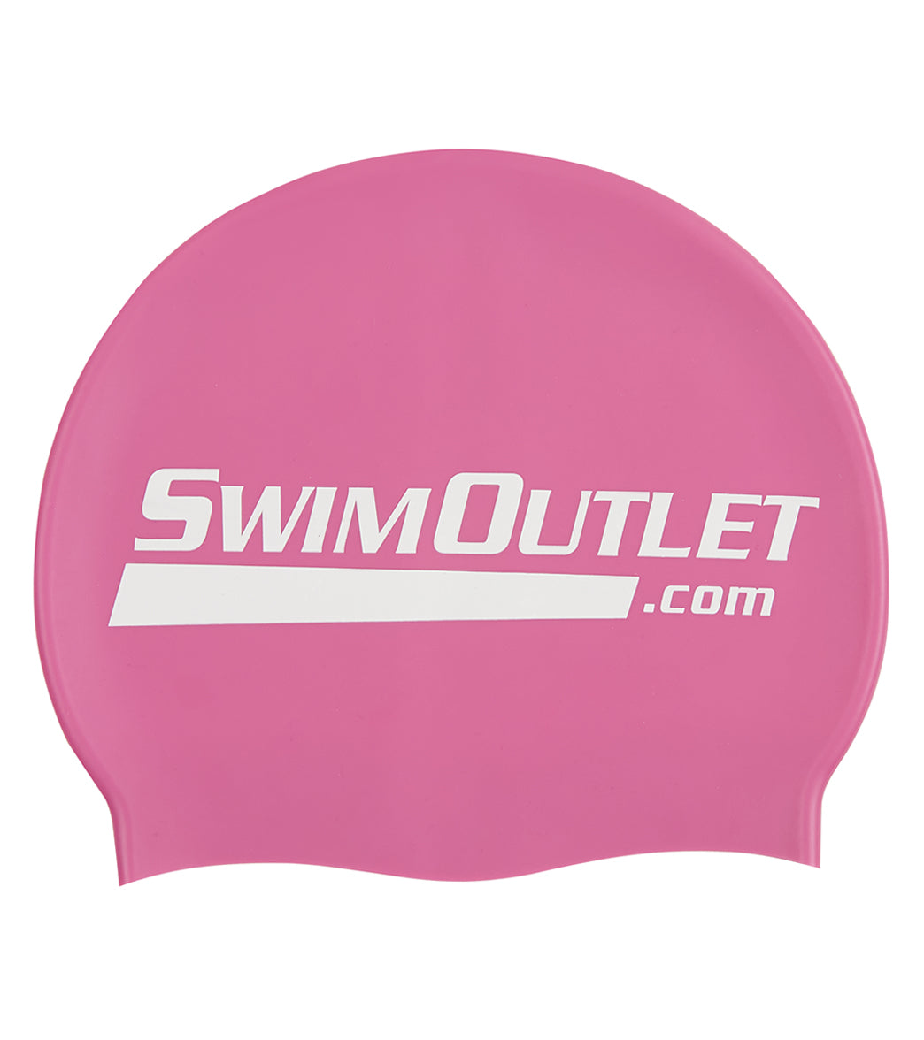 SwimOutlet Swimoutlet.com Silicone Swim Cap