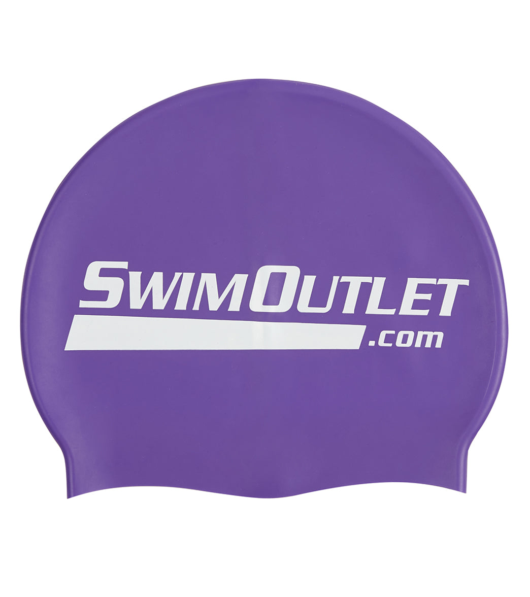 SwimOutlet Swimoutlet.com Silicone Swim Cap