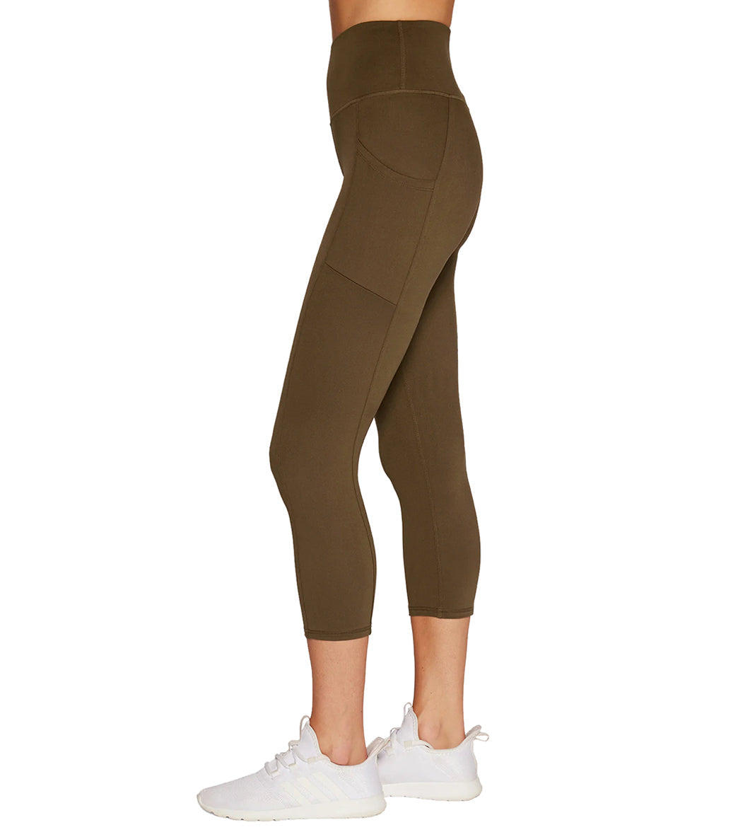 Marika Drew High Waisted Tummy Control Yoga Capris