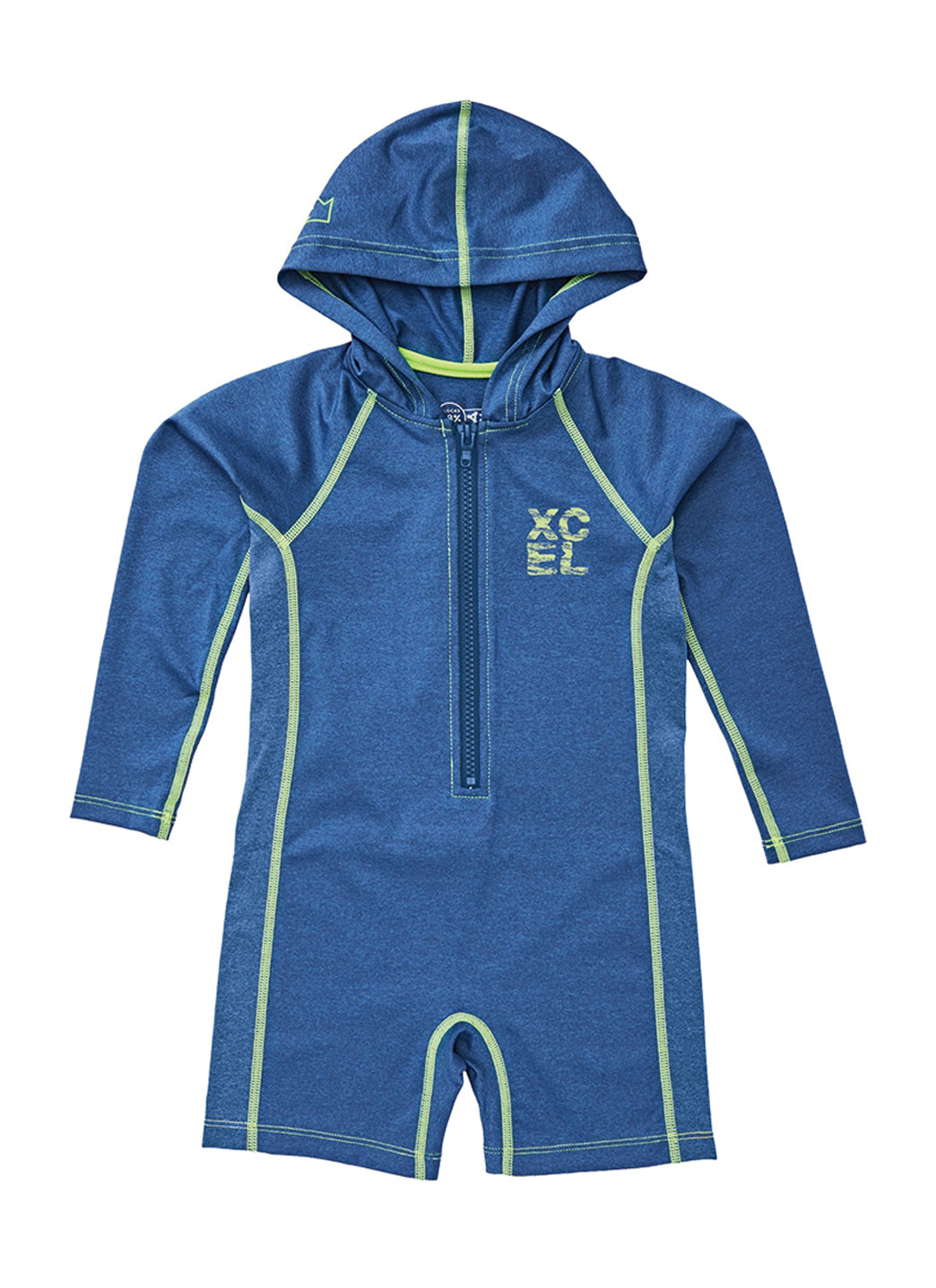 Xcel Premium Stretch Long Sleeve Front Zip Hooded UPF 50 Sunsuit (Toddler, Little Kid)