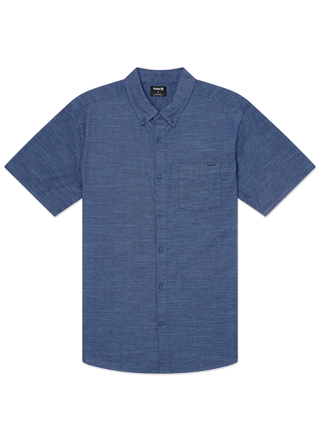 Hurley Men's One And Only Stretch Short Sleeve Button-Up Shirt